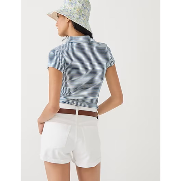 NWT J. Crew Denim Short 29 White Jean Women's A5225 J.Crew Stretch - Picture 4 of 6